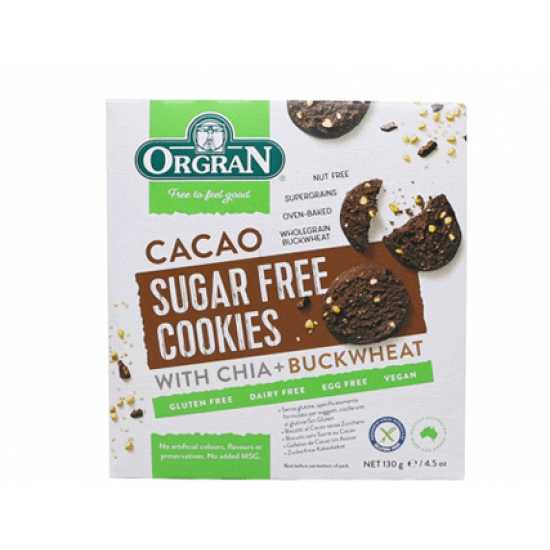 Orgran Cacao Sugar Free Cookies (130g)