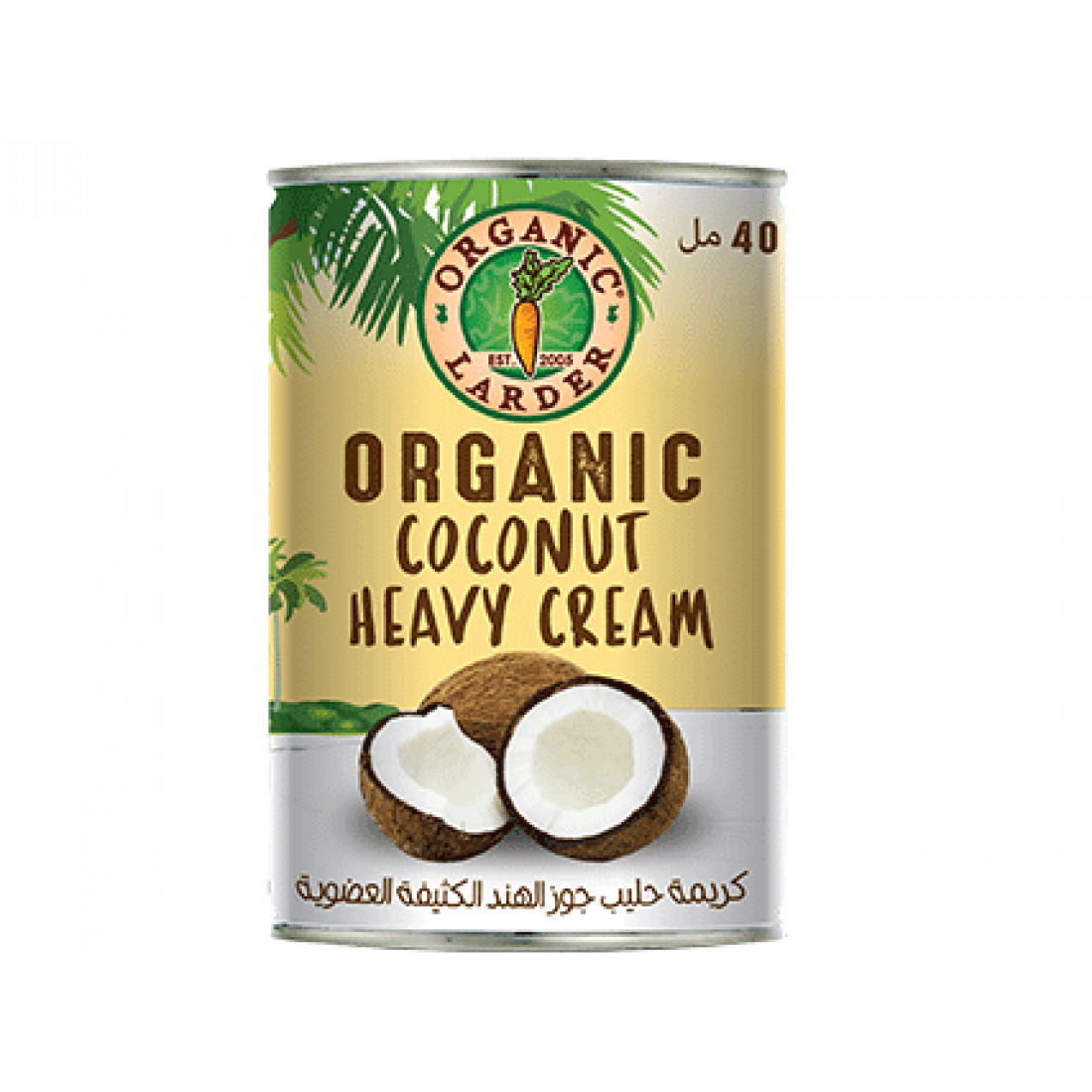 Organic Larder Coconut Heavy Cream (400ml) x 24