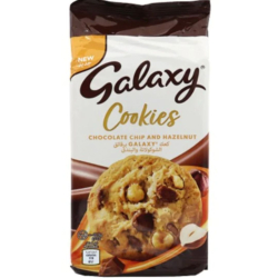 Galaxy Chocolate Chocolate Chip & Hazelnut Cookies 8x180g, Pack Of 3 Galaxy Chocolate Chocolate Chip & Hazelnut Cookies 8x180g, Pack Of 3