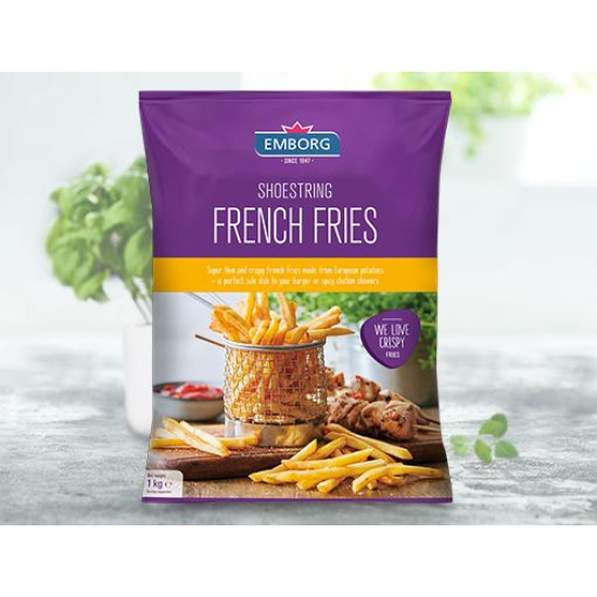 Emborg French Fries Shoestring 10X1KG 7MM