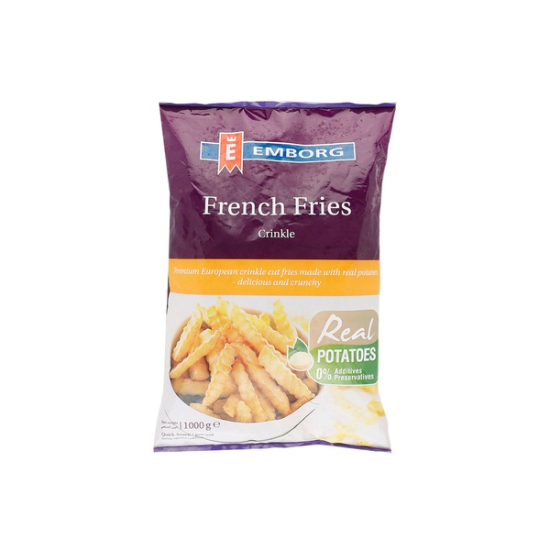 Emborg French Fries Crnkle Cut 10X1KG