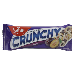 Sante Crunchy Bar Plum In Yogh 25X40GM Sante Crunchy Bar Plum In Yogh 25X40GM