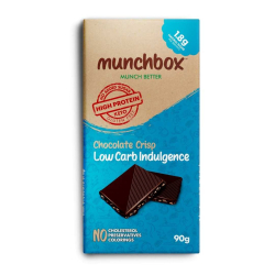 Munchbox Low Carb Indulgence Keto Chocolate Crisp 90g, Pack Of 12 Munchbox Low Carb Indulgence Keto Chocolate Crisp 90g, Pack Of 12