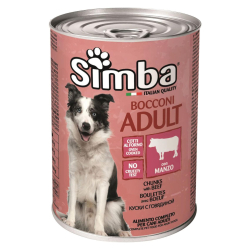 Simba Chunks With Meat Dog Wet Food 415g, Pack Of 24 Simba Chunks With Meat Dog Wet Food 415g, Pack Of 24