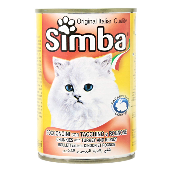 Simba Cat Food Chnkis Trky/Kdy 24X415GM