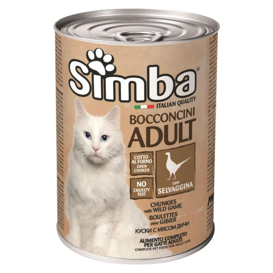 Simba Cat Food Chunkie Wl/Game 24X415GM CHUNKIES