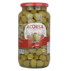 Acorsa Olives Green Stufed Jar 6x575g L/JAR, Pack Of 3 Acorsa Olives Green Stufed Jar 6x575g L/JAR, Pack Of 3