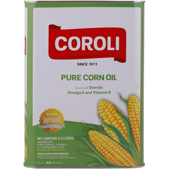 Coroli Corn Oil Tin 6X2.5LTR