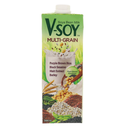 V-Soy Multi Grain Soya Milk 12X1LTR