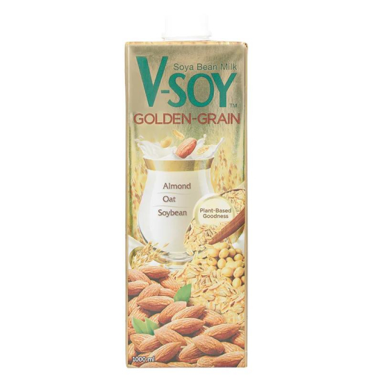 V-Soy Golden Grain Soya Milk 12X1LTR