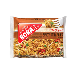 Koka Instant Noodles Spicy Stir Fried 5 Pieces 85g, Pack Of 12 Koka Instant Noodles Spicy Stir Fried 5 Pieces 85g, Pack Of 12