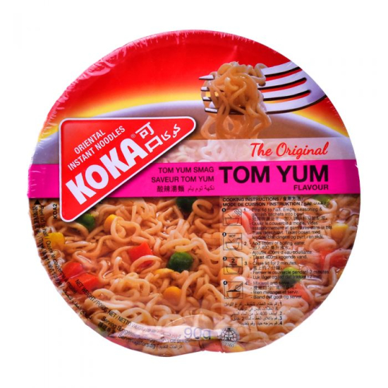 Koka Bowl Noodles Tom Yam 12X90GM