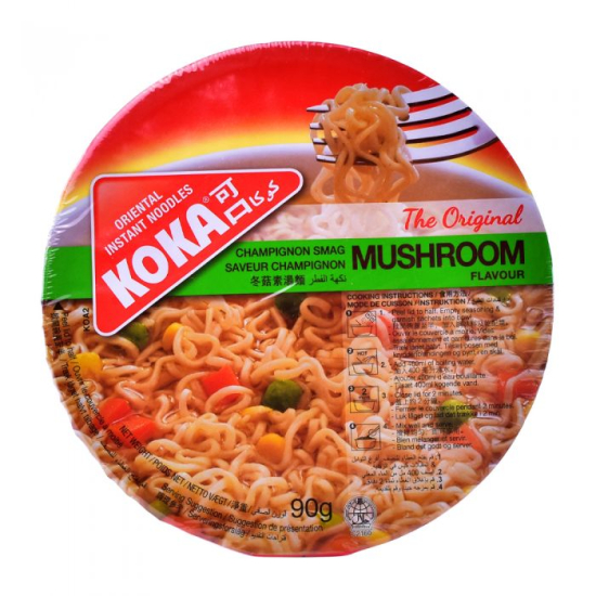 Koka Bowl Noodles Mushroom 12X90GM