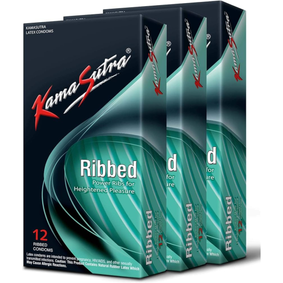 Kama Sutra Condom Ribbed 12X12'S
