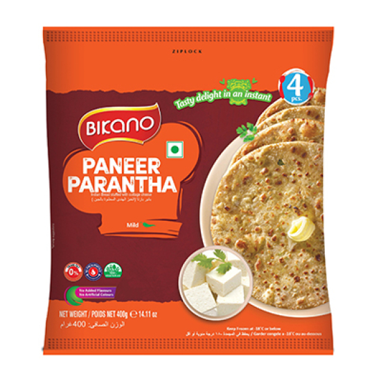 Bikano Fz Parantha Paneer 400g, Pack Of 12