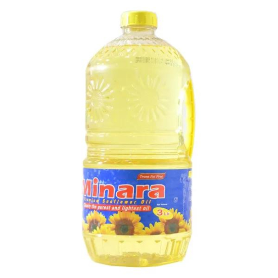Minara Pure Sunflower Oil Pvc 4X3LTR