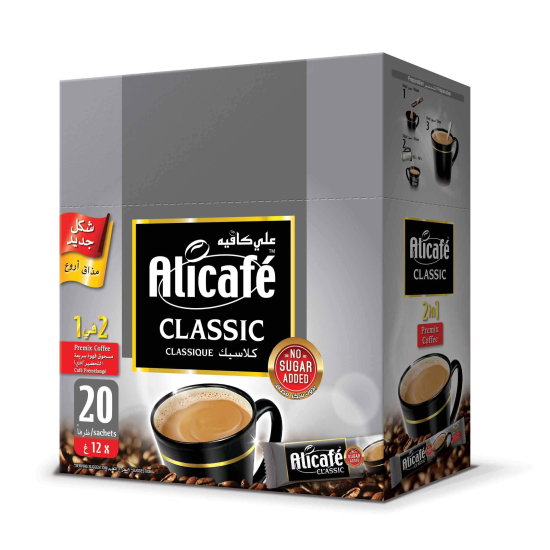 Alicafe Classic 2In1 Box 20 Sachet 12g, Pack Of 20