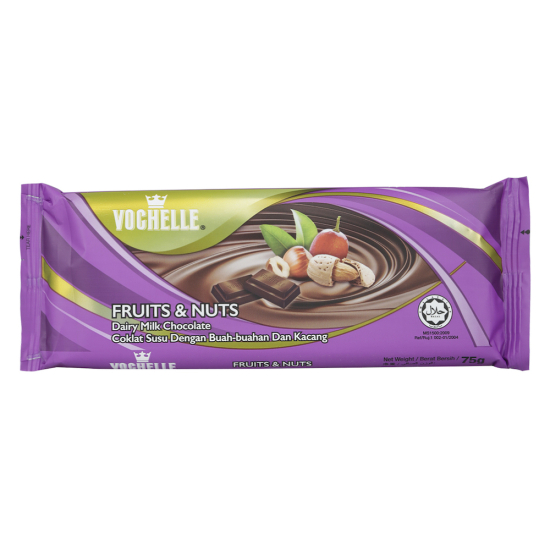 Vochelle Block Fruit&Nuts 20X40GM