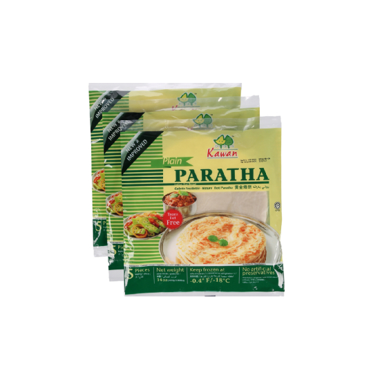 Kg Fz Roti Paratha Plain V/Pk 8X2KG (25PC)