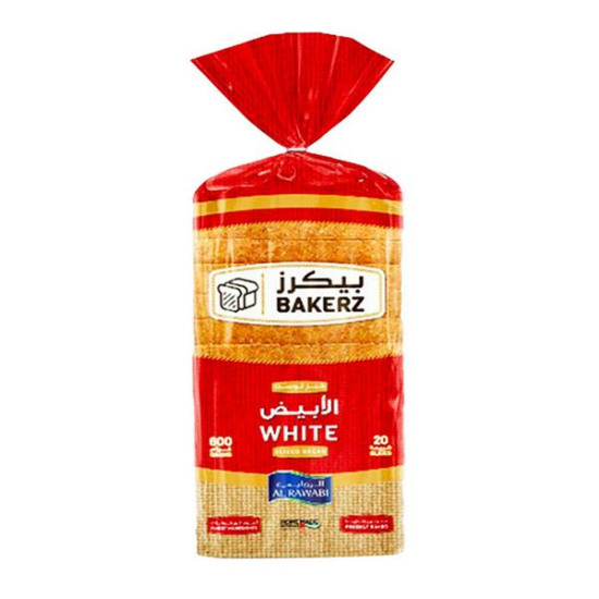Al Rawabi Sliced Bread - White (600 Gms)