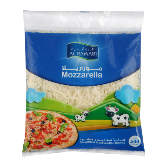 Al Rawabi Shredded Mozzarella Cheese 500Gms