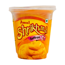 Amul Shrikhand Saffron 500g, Pack Of 12 Amul Shrikhand Saffron 500g, Pack Of 12