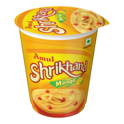 Amul Shrikhand Mango 500 ml, Pack Of 12 Amul Shrikhand Mango 500 ml, Pack Of 12