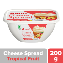 Amul Cheese Spread Tropical Fruit 200g, Pack Of 12 Amul Cheese Spread Tropical Fruit 200g, Pack Of 12