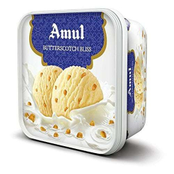 Amul Ice Cream Butterschotch Bliss, Pack Of 6 Amul Ice Cream Butterschotch Bliss, Pack Of 6