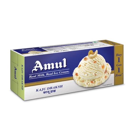 Amul Ice Cream Kaju Draksh