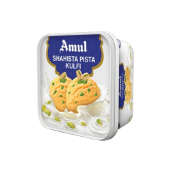 Amul Ice Cream Shahista Pista Kulfi 1Ltr, Pack Of 6 Amul Ice Cream Shahista Pista Kulfi 1Ltr, Pack Of 6