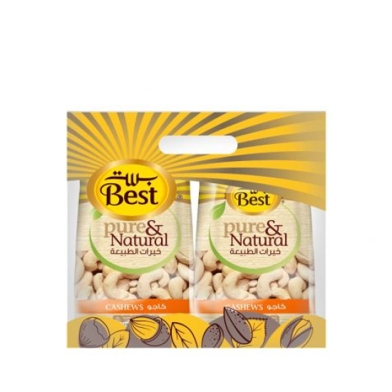Best Pure & Natural Cashews Bag 325Gm Twin Pack 