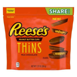 Reeses Pbc Thins Pouch 8x208g Reeses Pbc Thins Pouch 8x208g