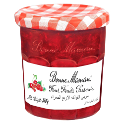 Bonne Maman Jam Four Fruits  225g, Pack Of 6 Bonne Maman Jam Four Fruits  225g, Pack Of 6