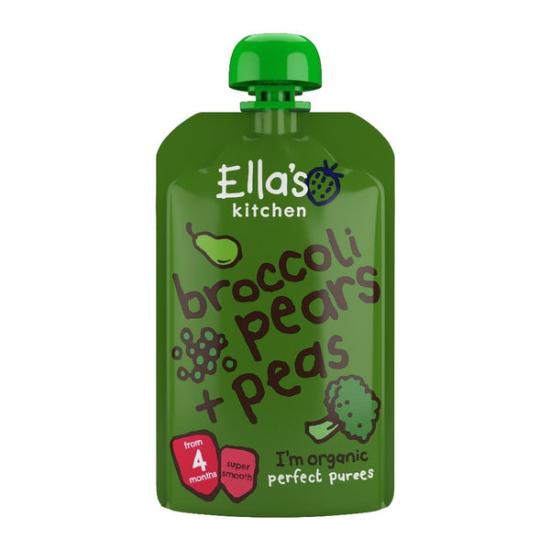 Ella's Kitchen Organic Broccoli Pears + Peas 120g