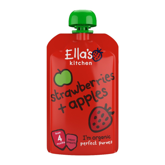 Ella's Kitchen Organic Strawberries + Apples 120g