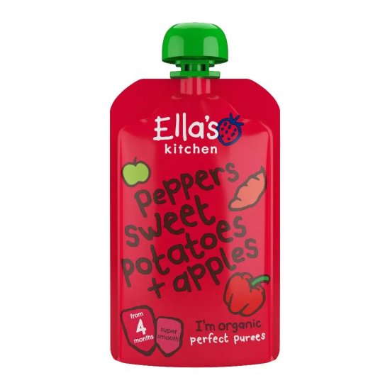 Ella's Kitchen Organic Red Peppers Sweet Potatoes + Apples 120g