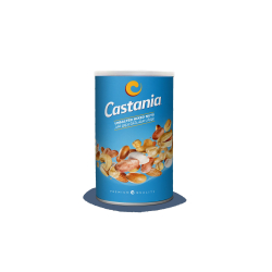 Castania No Salt No Cholesterol Nuts 450g Can, Pack Of 3 Castania No Salt No Cholesterol Nuts 450g Can, Pack Of 3