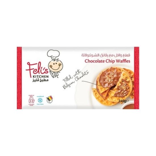 Feli's Kitchen Chocolate Chip Waffles 240g