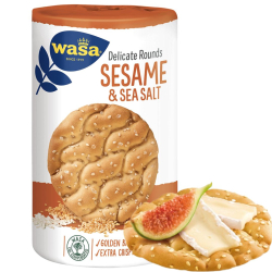 Wasa Delicate Tasty Rounds Sesam  235 G Wasa Delicate Tasty Rounds Sesam  235 G