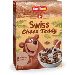 Familia Swiss Choco Teddy Cereal 250g, Pack Of 6 Familia Swiss Choco Teddy Cereal 250g, Pack Of 6