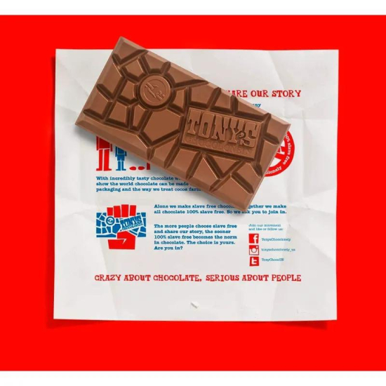 Tony's Chocolonely Milk Chocolate  180g