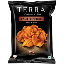 Terra Crinkled BBQ Sweet Potato Sweet & Tangy 30g Terra Crinkled BBQ Sweet Potato Sweet & Tangy 30g