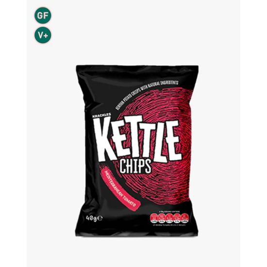 Kettle Chips Potato Crisps Mediterranean Tomato 40G 