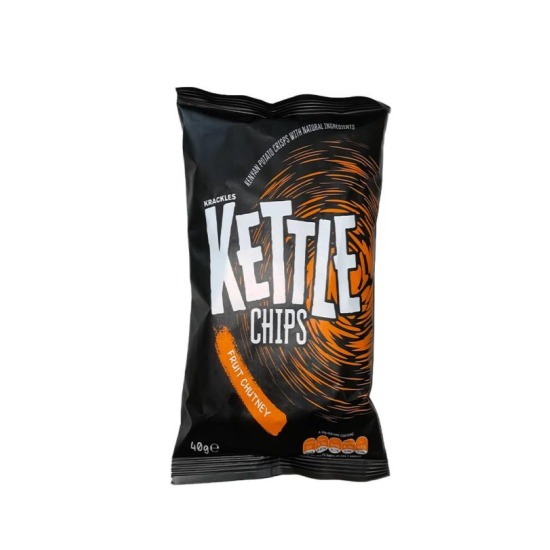 Kettle Chips Potato Crisps Fruit Chutney 40G 