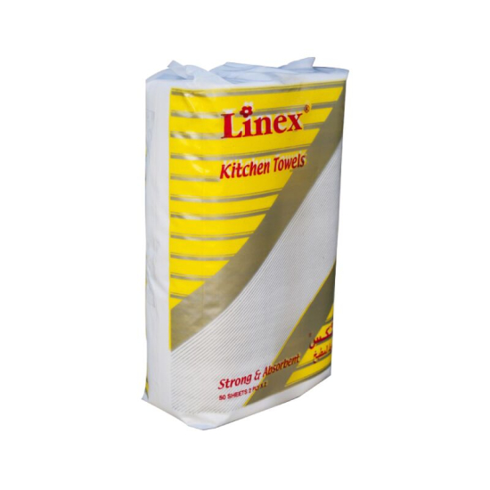 Linex Classic 50 Sheets x 2 Rolls Kitchen Towels