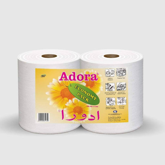 Adora 150 Meters x 2 Ply Twin Pack Maxi Roll