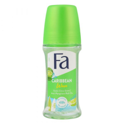 Fa Caribbean Lemon Deodorant Roll-On 50ml, Pack Of 12 Fa Caribbean Lemon Deodorant Roll-On 50ml, Pack Of 12