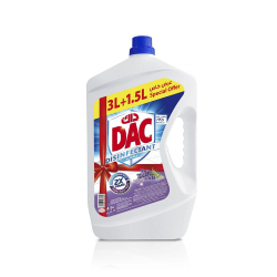 Dac Disinfectant Lavender 2x New 4.5Ltr, Pack Of 3 Dac Disinfectant Lavender 2x New 4.5Ltr, Pack Of 3