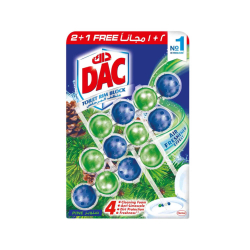 Dac Power Active Pine Forest Toilet Rim Blocks 3x50g, Pack Of 12 Dac Power Active Pine Forest Toilet Rim Blocks 3x50g, Pack Of 12